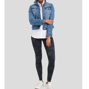 Compression Sliming Legging 2X XXL Camo Camouflage SPANX Look at Me Now EUC NAVY